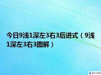 九浅一深和左三右三如何搭配：技巧与实践